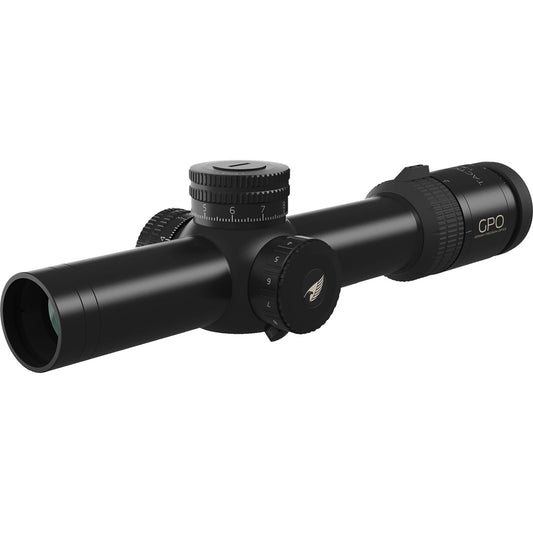 Gpo Tactical Riflescope 1-8x24 Horseshoe Reticle 34 Mm. Lock Turrets