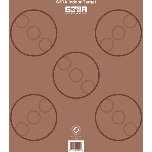 Maple Leaf S3da 3d Target Face Brown Asa 25 Pk.