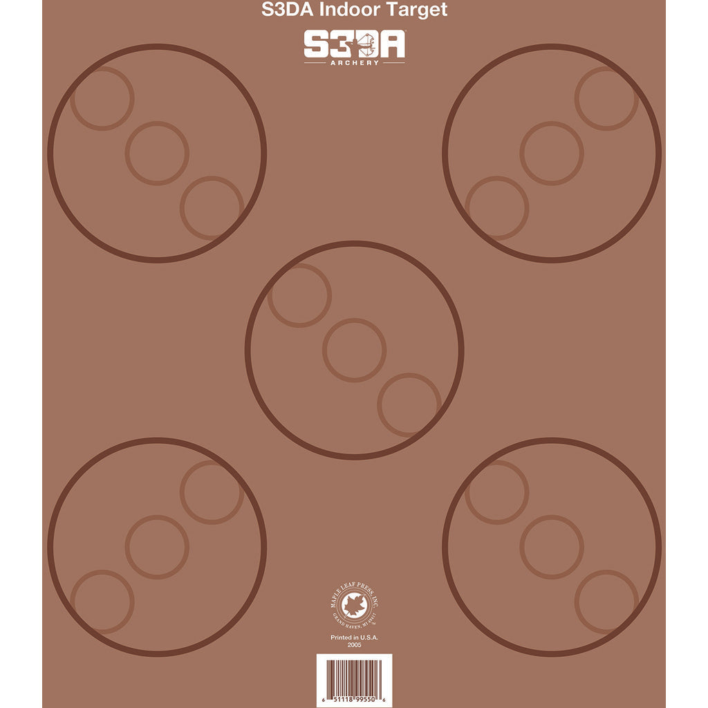 Maple Leaf S3da 3d Target Face Brown Asa 25 Pk.