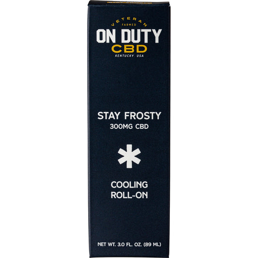 On Duty Cbd Cooling Roll On Pure Full Spectrum 300 Mg.