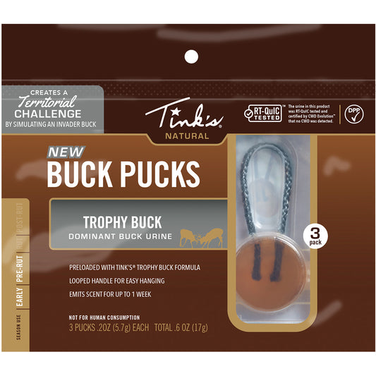 Tinks Trophy Buck Puck Scent Hanger 3 Pk.