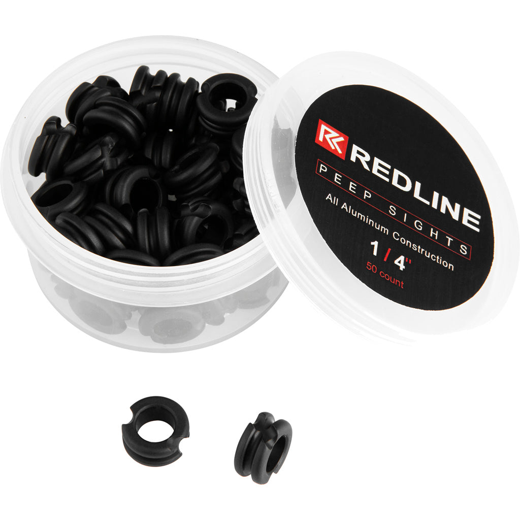 Redline Peep Sight 1-4" 50ct Black