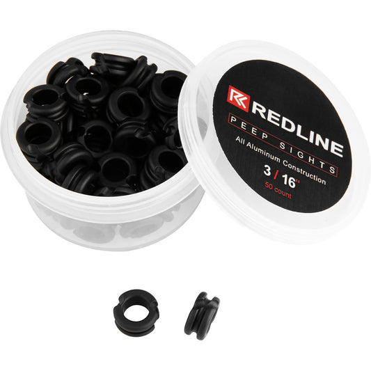 Redline Peep Sight 3-16" 50ct Black