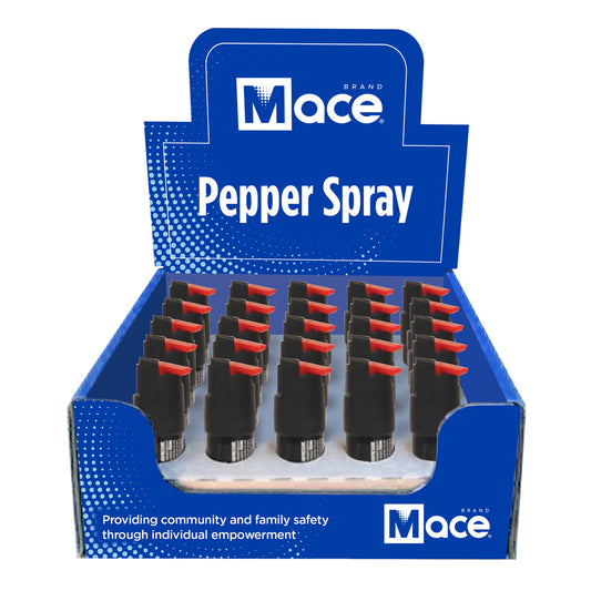 Mace Twist Lock Pepper Spray Display 25 Units
