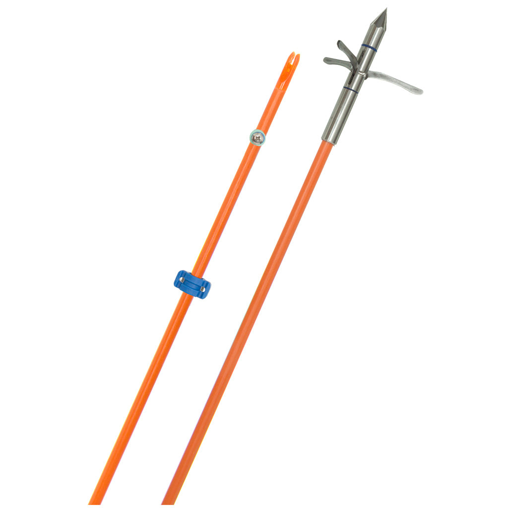 Fin Finder Raider Pro Bowfishing Arrow Orange W- Kraken 3 Barb Point