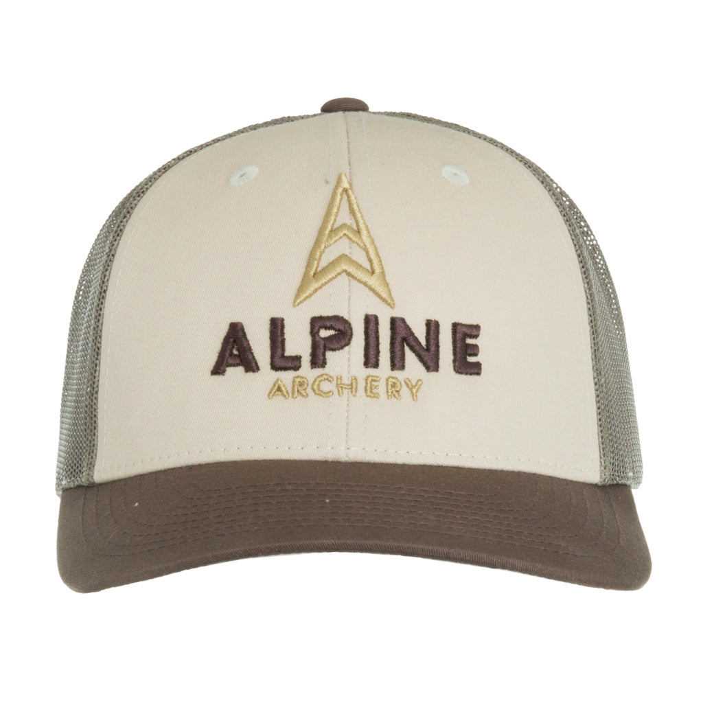 Alpine Low Pro Trucker Cap Brown-loden-tan