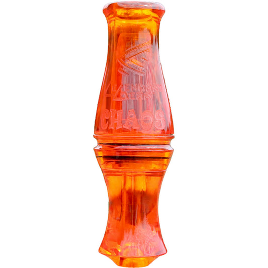 Legendary Chaos Duck Call Molded Double Reed Burnt Orange