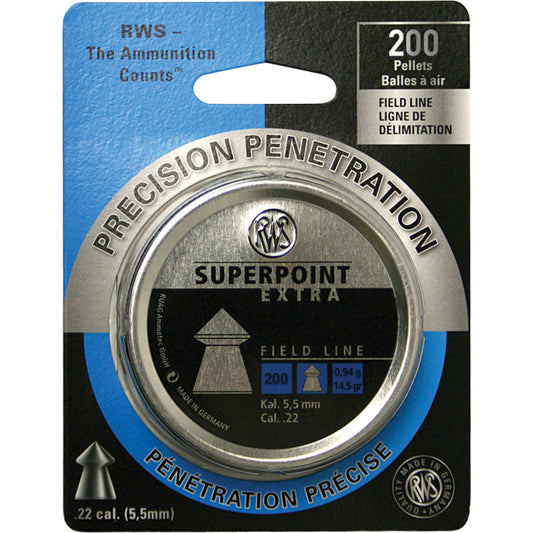 Rws Superpoint Extra Field Line .22 Pellet 200 Ct.