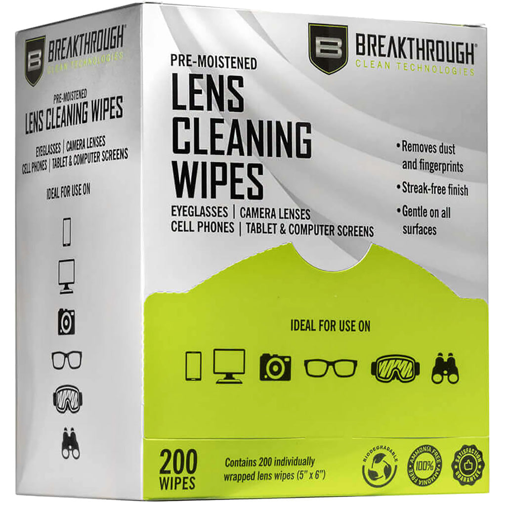 Breakthrough Multi-purpose Lens Wipes 200 Ct. Display Box