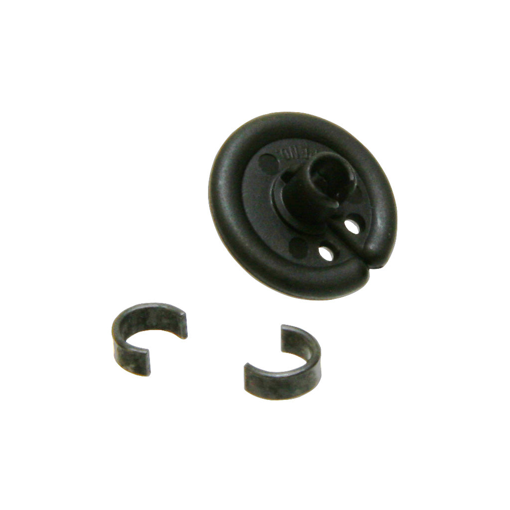 October Mountain Slotted Kisser Button Black 9-16 In. 1 Pk.