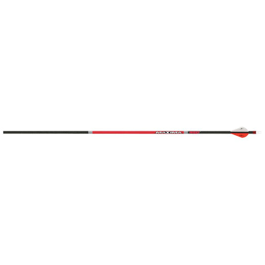 Carbon Express Maxima Red Arrows 250 (.400 Spine) 2 In. Vanes 6 Pk. - Archery Warehouse