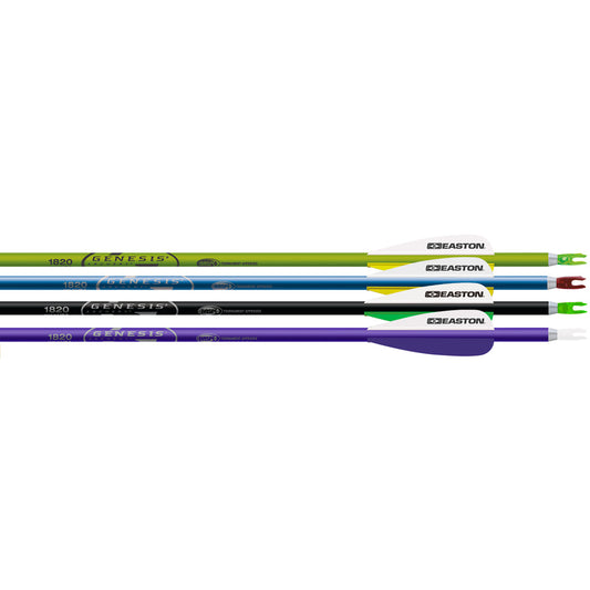 Easton Genesis Arrows Purple-black-teal-green 1820 3 In. Vanes 72 Pk.