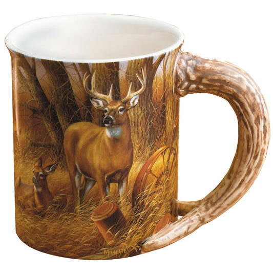 Wild Wings Sculpted Mug Rustic Retreat Whitetail