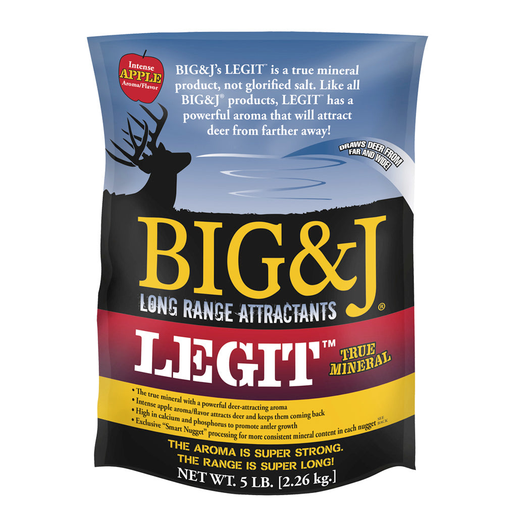 Big And J Legit True Mineral Attractant Apple Flavor 5 Lbs.