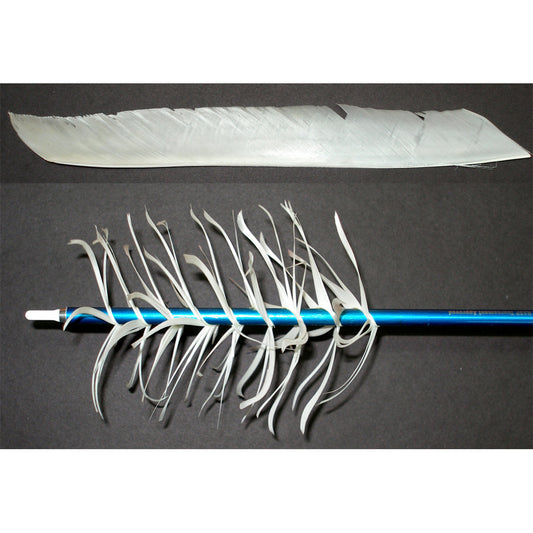 Trueflight Spiral Wrap Flu-flu Feathers White Rw 100 Pk.