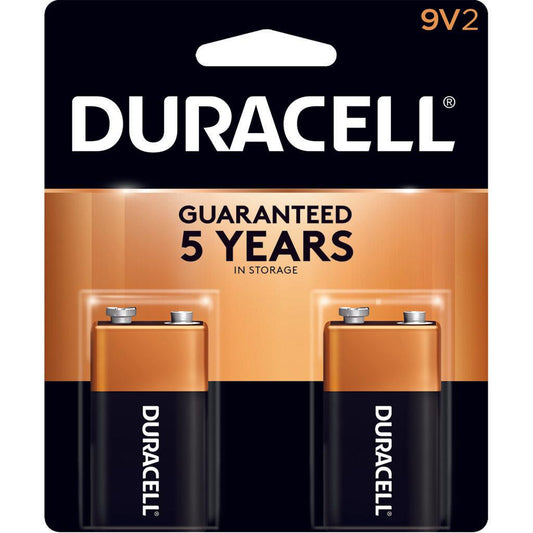 Duracell Coppertop Batteries 9 Volt 2 Pk. - Archery Warehouse