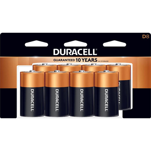 Duracell Coppertop Batteries D 8 Pk. - Archery Warehouse