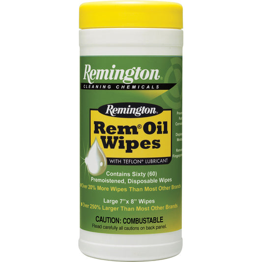 Remington Rem Oil 60 Ct. Pop Top Canister Wipes