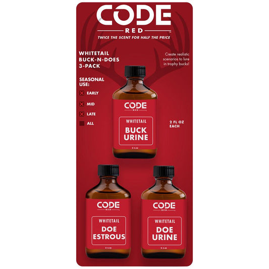 Code Red Triple Buck-n-does Scent Combo 3 Pk. - Archery Warehouse
