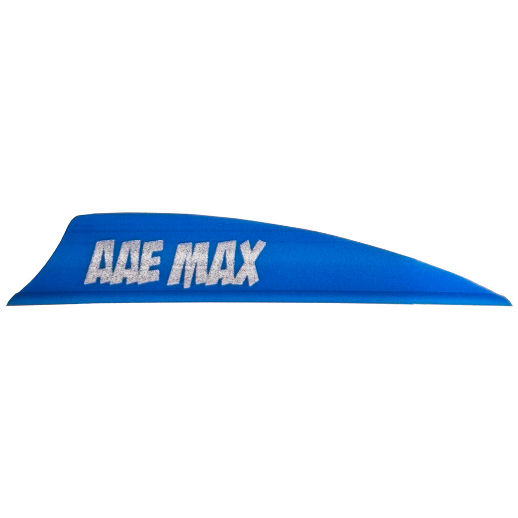 Aae Plastifletch Max Vanes Blue 2 In. Shield 100 Pk.