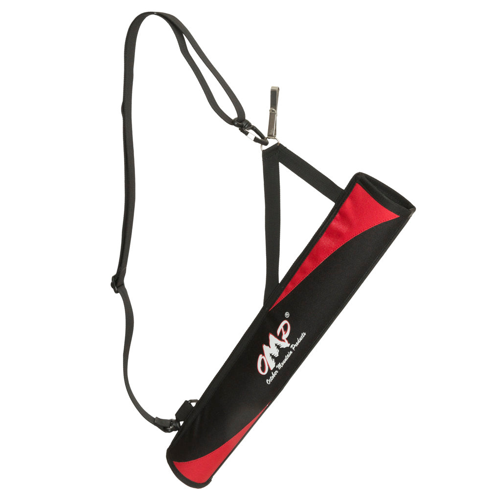 October Mountain No Spill Hip-back Quiver Red Rh-lh