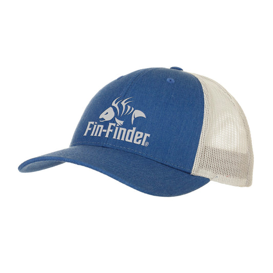 Fin Finder Logo Hat Heathered Royal-light Grey