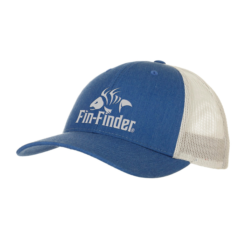 Fin Finder Logo Hat Heathered Royal-light Grey