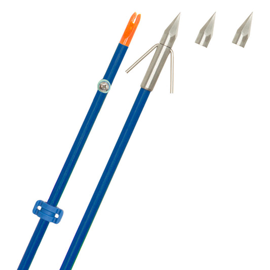 Fin Finder Raider Pro Bowfishing Arrow Blue W- Bighead Point