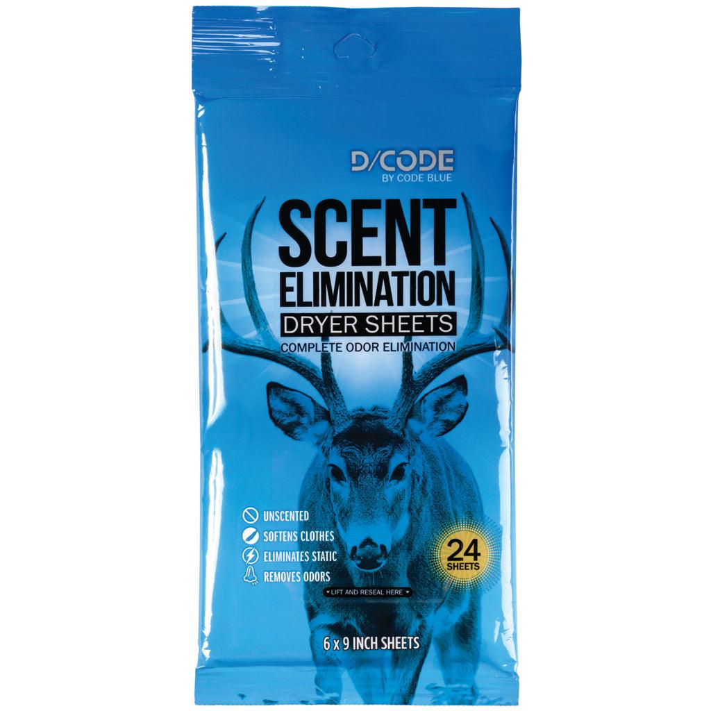 Code Blue D-code Odor Eliminator Dryer Sheets - Archery Warehouse