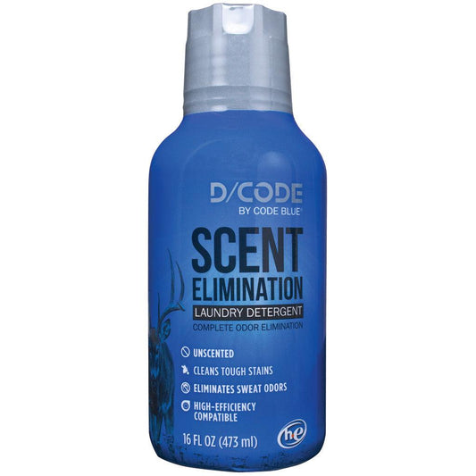Code Blue D-code Odor Eliminator Laundry Detergent 16 Oz. - Archery Warehouse
